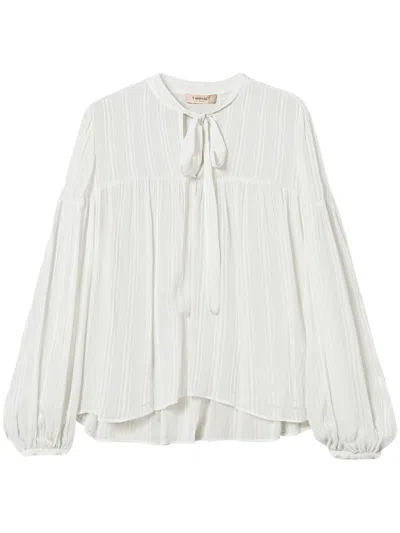 Twinset Twin-set Cozy And Stylish Sweaters In White