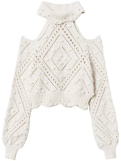 Twinset Twin-set Cozy And Stylish Sweaters In Beige