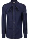 Twinset Twin-set Denim Shirt In Blue