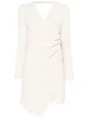 Twinset Oval T-chain Mini Dress In Old White