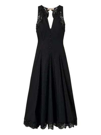 Twinset Twin-set Elegant Black Midi Dress