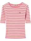 Twinset Striped T-shirt With Short Sleeves