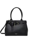 Twinset Twin-set Elegant Partitioned Black Shoulder Bag