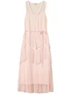 Twinset Twin-set Elegant Polyester Dress Design In Cupcake
