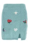 Twinset Embroidery Skirt Skirts Light Blue In Blue