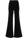 Twinset Twin-set Flared Jeans With High Waist And Trendy Silhouette In Black