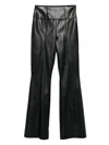 Twinset Twin-set High-waisted Flared Pants In Black
