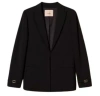 Twinset Wool-blend Blazer In Black