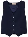 Twinset Coats & Jackets In Blue