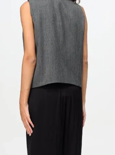 Twinset Twin-set Soft Blend Tailored Jacket In Grey