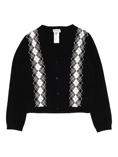 Twinset Twin Set Kids Cardigan A Maglia In Black