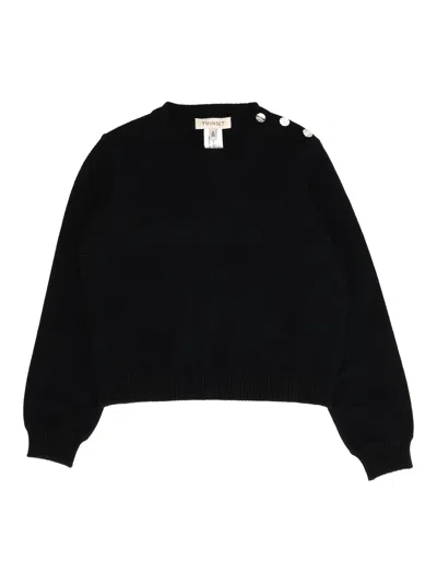 Twinset Twin Set Kids Maglia Girocollo In Black