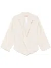Twinset Twin-set Light Beige Jacket With V-neck