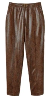 Twinset Snake-effect Cropped Trousers