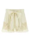 Twinset White Macram Shorts