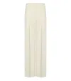 Twinset Twin-set Madreperla Wide Leg Trousers In White