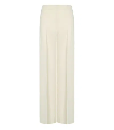 Twinset Twin-set Madreperla Wide Leg Trousers In White