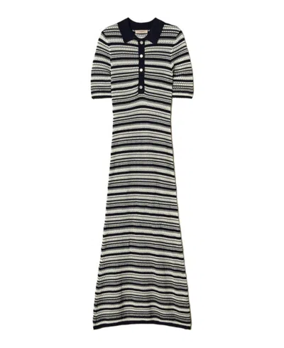 Twinset Twin-set Maxi Dress With Striped Pattern