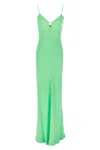 Twinset Twin Set Maxi Satin Dress In Green