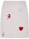 Twinset Twin-set Mini Skirt In Neutral