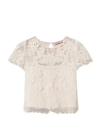 Twinset Twin Set Muslin Blouse In Neutral