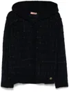 Twinset Jacquard Knit Checked Jacket