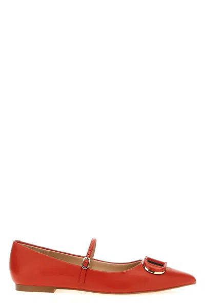 TWINSET TWIN SET 'OVAL T' BALLET FLATS