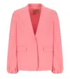 Twinset Twin-set Pink Single-breasted Blazer In Pink