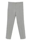 Twinset Twin-set Pinstripe Tailored Trousers In Gray