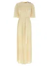 Twinset Twin-set Pleated Jumpsuit With Wide Trousers