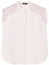 Twinset Twin-set Powder Pink Shirt With Band Collar