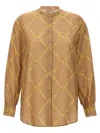 Twinset Print Shirt Shirt And Blouse Beige