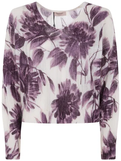 TWINSET TWIN-SET PRINTED SWEATER