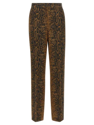TWINSET TWIN SET PYTHON PRINT TROUSERS