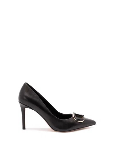Twinset Twin-set Refined Leather Pumps In Black