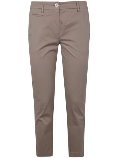 Twinset Twin-set Regular Trousers In Brown