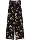 Twinset Twin-set Relaxed Fit Black Trousers In Black