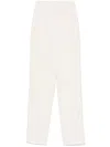 Twinset Twin-set Relaxed Fit Trousers With Elasticated Waistband