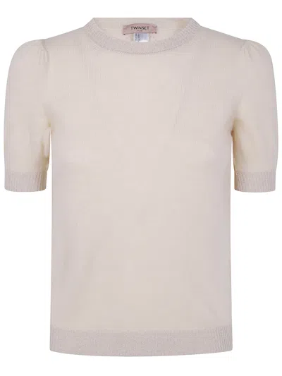 Twinset Twin-set Round Neck Sweater In Neutral