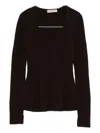 Twinset Twin-set Round Neck Sweater In Black