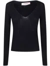 Twinset Twin-set Round Neck Sweater In Black