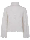 Twinset Twin-set Round Neck Sweater In White