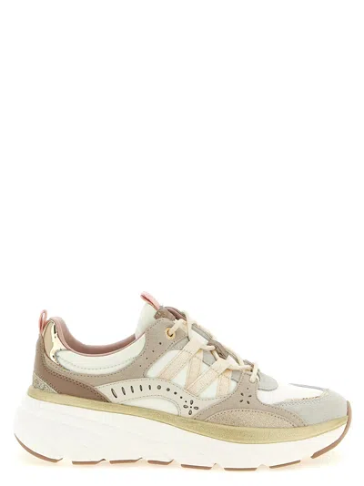Twinset Panelled Running Shoes In White