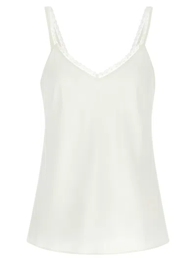 Twinset Twin Set Silk Top In White