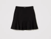 Twinset Oval T Waist Strap Mini Skirt In Black
