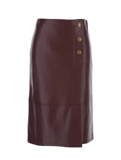 Twinset Twin Set Skirts In Burgundy