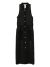 Twinset Midi Dress With Clumsy Logo In Black