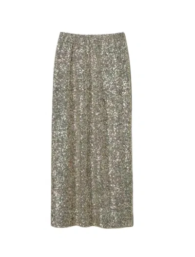 Twinset Twin-set Stretchy Polyester Blend Skirt In Grey