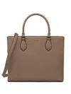 Twinset Twin-set Structured Taupe Handbag With Detachable Shoulder Strap