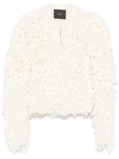 Twinset Twin-set Stylish And Cozy Outerwear Option In Multicolor